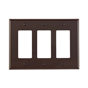 PJ263-B BROWN 3GANG MIDWAY NYLON DECORA