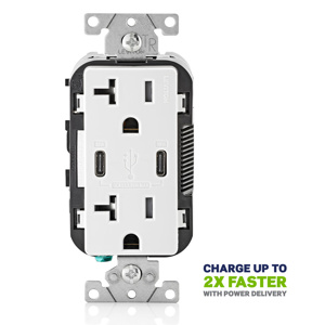 T5835-W TR 20A 120V USB-TYPE C