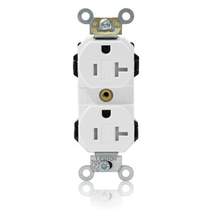 MT563-SW DPLXRCPT 5-20R 20A WHT 125V