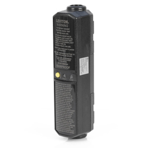 Leviton Automatic Reset In-Line User-Attachable GFCI Plugs 20 A Black
