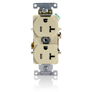 T5362-I 20A 125V DUPLEX TR REC IVORY