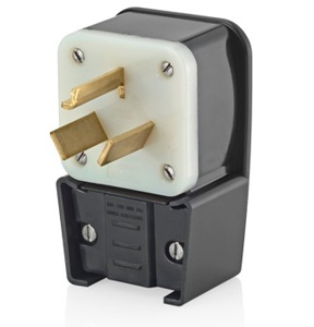 9332-P ANGL PLG 10-30P/10-50P 30A BLK