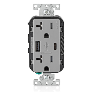 T5833-GY 20A TR COMB-DV DPLX/USB A C