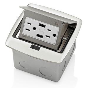PFUS1-BN POP-EP FB 15A USB DPLX REC