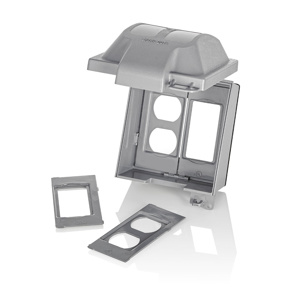 Leviton Weatherproof While-in-Use Box Covers Gray