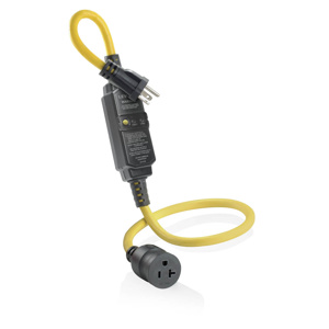 Leviton GFCI Cord Sets 20 A Black