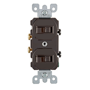 5334 COMB-DV 2TGL SP 20A 120/277V BRN