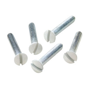 Leviton Stainless Steel Slotted Oval Head Wall Plate Screws