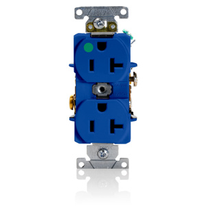 8300-HBU HG DUP RCPTL 20A-125V BLU