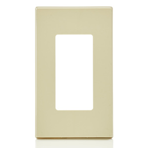Leviton Standard Decorator Wallplates 1 Gang Ivory Polycarbonate Snap-on