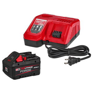 Milwaukee M18™ REDLITHIUM™ FORGE™ XC Battery / Charger Kits M18™ Lithium-ion (Li-ion) Batteries 8 Ah