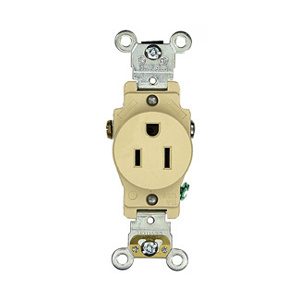 5251-I SGL RCPT 5-15R 15A IVY 125V 2P3W