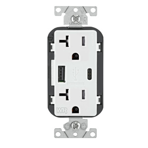 W5833-W WR TR RECPT USB TYPE AC 20A 125V