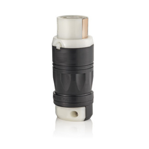 Leviton Black & White® Locking Connectors 50 A 600 VAC/250 VDC 2P3W Non-NEMA Non-Insulated Black & White® Dry Location