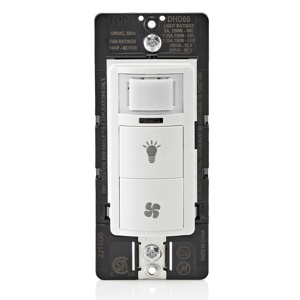 Leviton Combination Fan Control Light Switch and Humidity Sensors