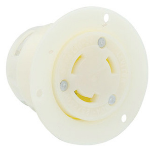 Leviton Black and White® Series Locking Flanged Receptacles
