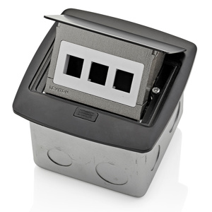 PFQP3-MB POP UP FLR BOX 3 PORT