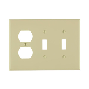 Leviton Midsized Duplex Toggle Wallplates