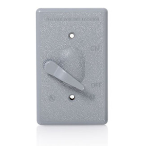 WM1S-GY MTL ONE GANG SWITCH