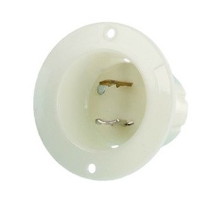 Leviton Black and White® Series Locking Flanged Receptacles