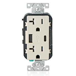 T5833-T USB TYPE A/C 20A TAMPER RECP