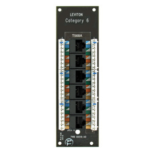 Leviton 6 Port Cat6 Voice and Data Modules