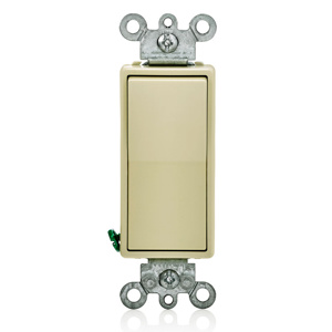 Leviton 4-Way, DPST Rocker Light Switches 15 A 120/277 V Decora® Ivory