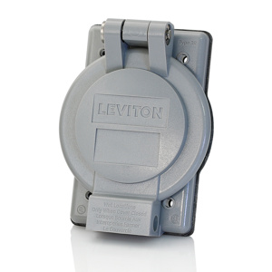 Leviton Weatherproof Outlet Box Covers Gray