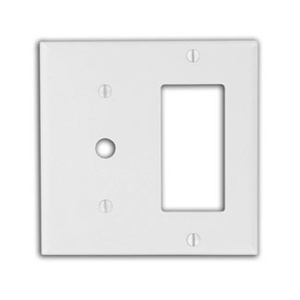 80479-W 2G WHT COMB PLATE