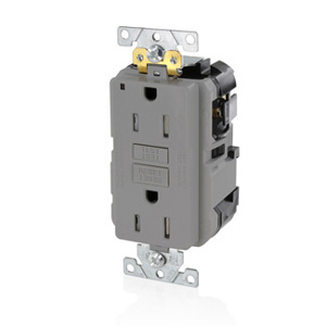 MGFT1-GY LEVLOK TR GFCI 15A 125V