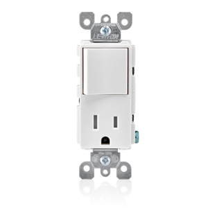 T5625-W COMB SW DECO SPST 15A 125V WHT