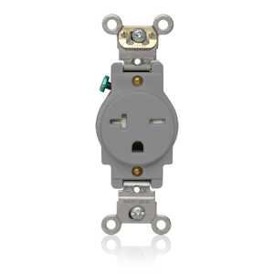 T5461-GY 20A-250V TR SGL REC GY