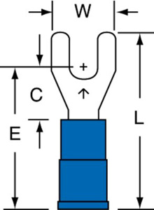 3M Insulated Fork Terminals