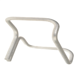 Removable ladder rung type step installs in customer provided tab on metal pole.