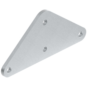 Yoke Plate, Delta, Galvanized Steel, UTS 90,000 lb