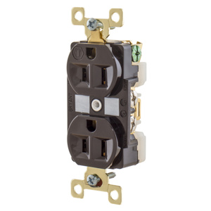 Hubbell Wiring Straight Blade Duplex Receptacles