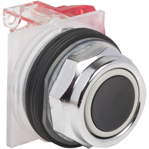 Square D Harmony™ 9001K Momentary Push Button Operators 30 mm Flush No Legend Black