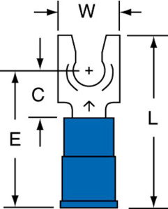 3M Insulated Locking Fork Terminals