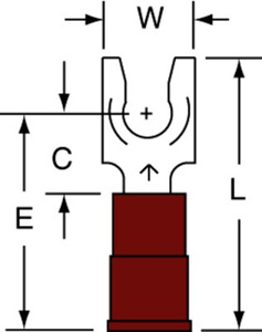 3M Insulated Locking Fork Terminals