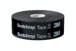 3M 50 Series Vinyl Corrosion Protection Tape 1 in x 100 ft 20 mil Black
