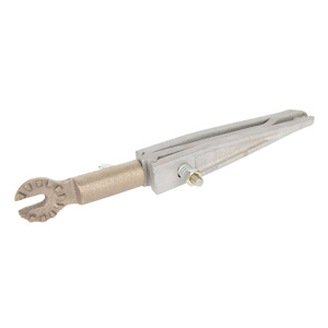 This tool has particular application on EHV hardware and insulators where the pin must be placed in semi-recessed areas.