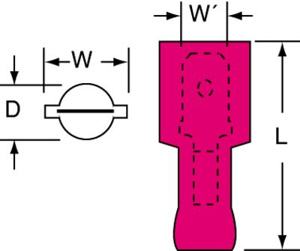 3M Male Insulated Disconnects