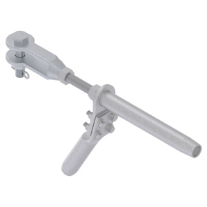Uni-Grip® (One Die) Eye Type Compression Deadend, Single Tongue with terminal, Adjustable Clevis, for ACSR 556.5 kcmil 26/7, Full Tension