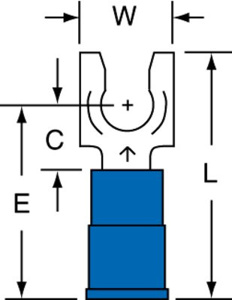 3M Insulated Locking Fork Terminals