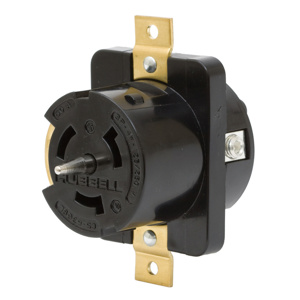 Hubbell Wiring Locking Single Receptacles