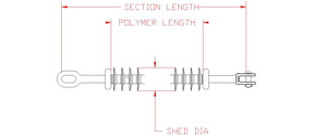 Hubbell Power Polymer Suspension Insulators