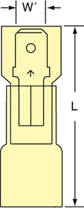 3M Male Heat Shrink Insulated Disconnects