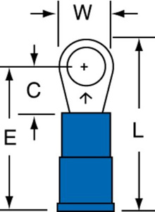 3M MNG Series Insulated Ring Terminals