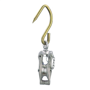 Hubbell Power Snatch Block with Steel Meat Hook