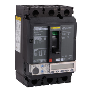 Square D PowerPacT™ HGL Cable-in / Cable-out Molded Case Industrial Circuit Breakers 150-150 A 600 VAC 18 kAIC 3 Pole
